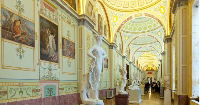 Marble sculptures in State Hermitage, St Petersburg, Russia - © JackF
